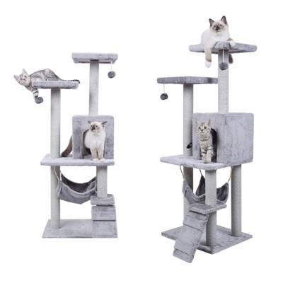 Wholesale Cat Scratcher Tree Large Luxury Cat Tower Tree Wooden Cat Tree